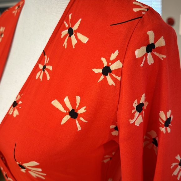 FAITHFUL THE BRAND Anthropologie Wrap Dress Short Sleeve - Picture 4 of 9